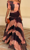 Robe longue plissée été femme asymétrique une épaule